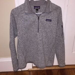 Long Sleeve Gray Patagonia Quarter Zip